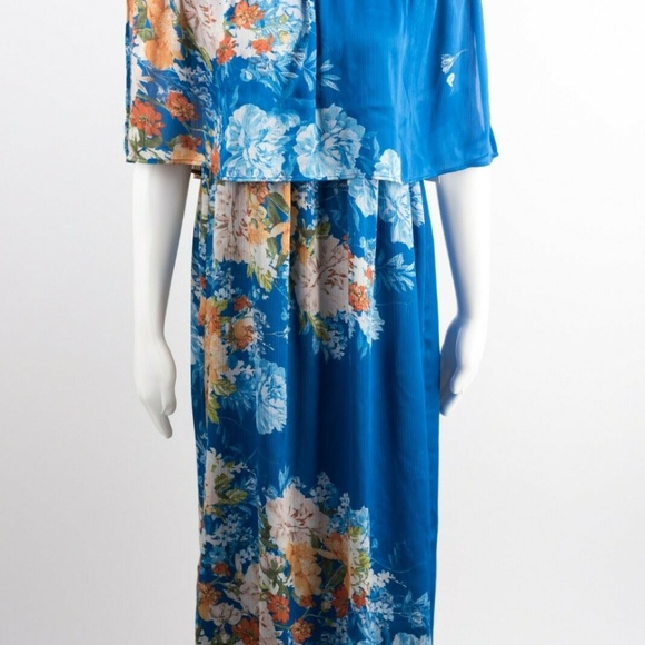 Zara Dresses & Skirts - Zara Womens Midi Dress Large Floral Off Shoulder